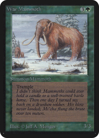 War Mammoth (LEA-)  - Limited Edition Alpha