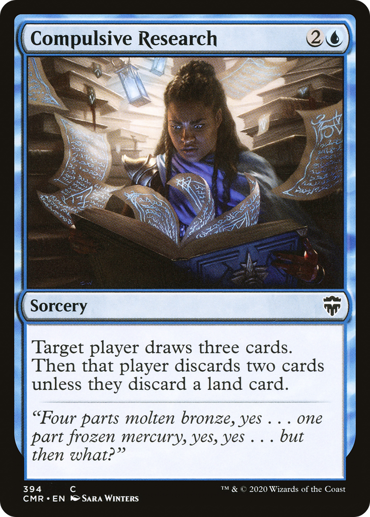Compulsive Research (CMR-394)  - Commander Legends
