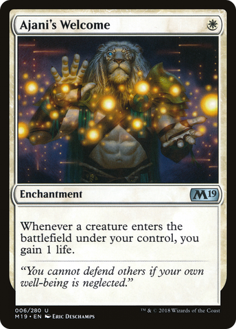 Ajani's Welcome (M19-006)  Foil - Core Set 2019