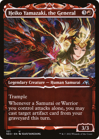 Heiko Yamazaki, the General (Showcase) (NEO-321)  - Kamigawa: Neon Dynasty: (Showcase)