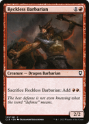 Reckless Barbarian (CLB-193)  - Commander Legends: Battle for Baldur's Gate