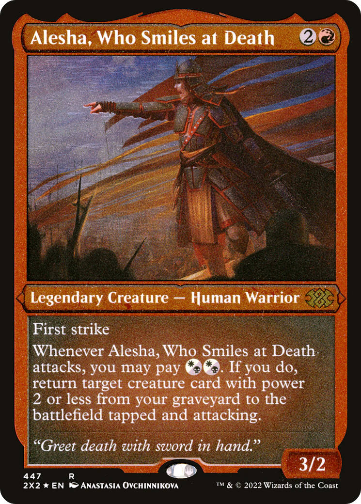 Alesha, Who Smiles at Death (Foil Etched) (2X2-447)  Foil - Double Masters 2022