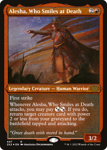 Alesha, Who Smiles at Death (Foil Etched) (2X2-447)  Foil - Double Masters 2022