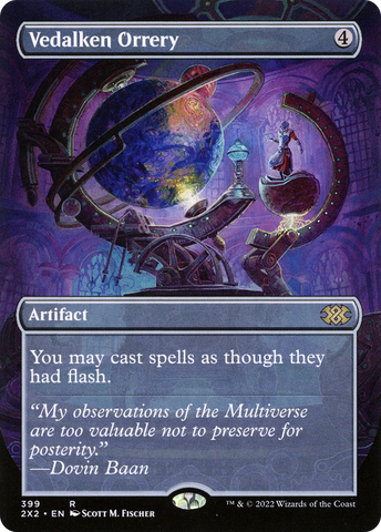 Vedalken Orrery (Borderless) (2X2-399)  Foil - Double Masters 2022