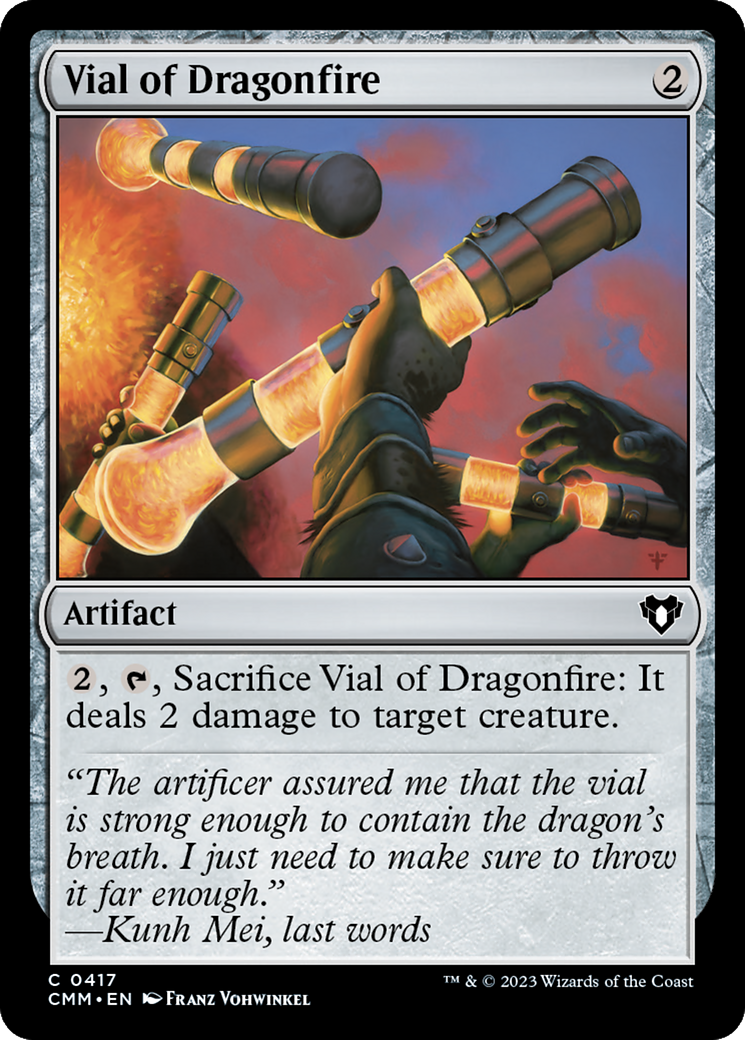 Vial of Dragonfire (CMM-417)  Foil - Commander Masters