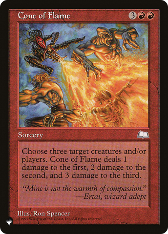 Cone of Flame (LIST-WTH-95)  - The List