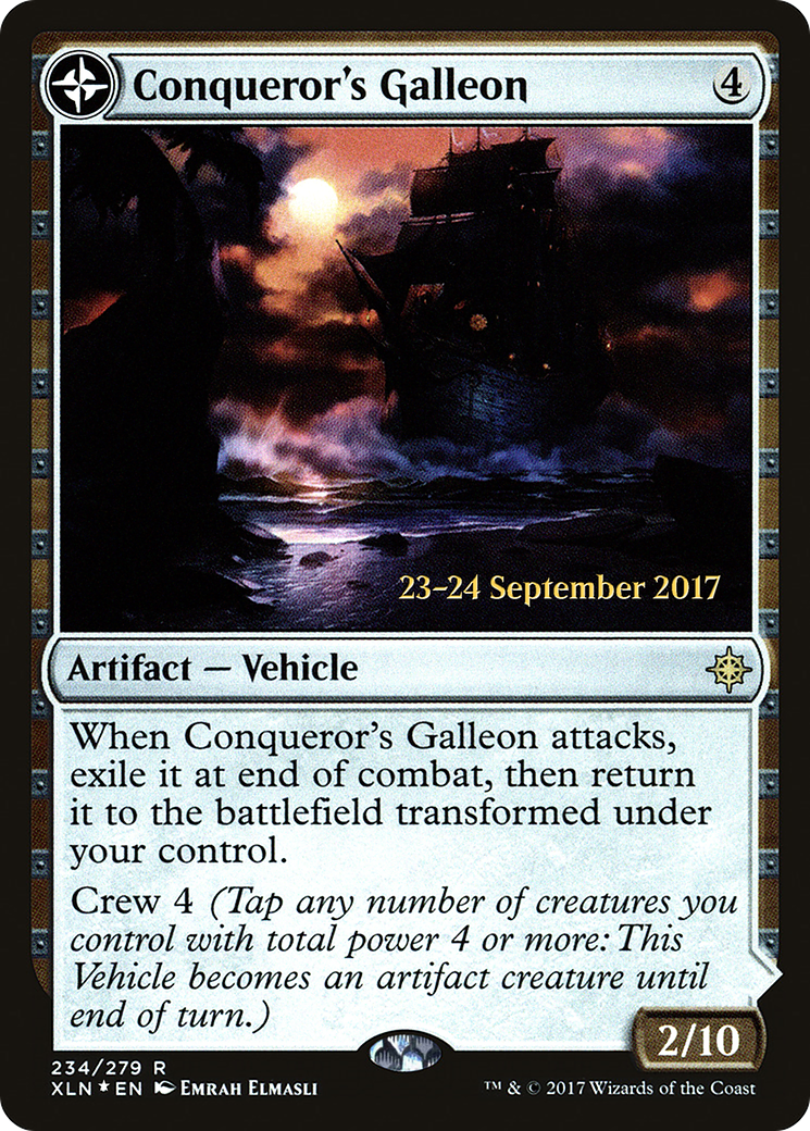 Conqueror's Galleon (PRE-234)  Foil - Ixalan Promos: (compasslanddfc)