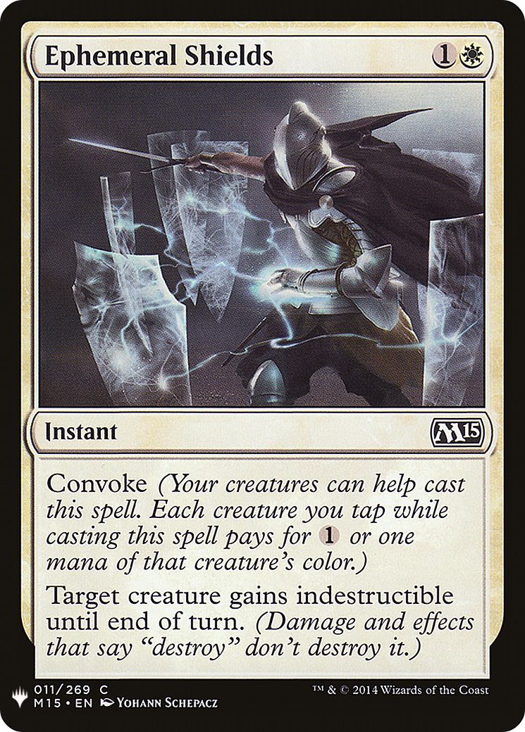 Ephemeral Shields (LIST-M15-11)  - The List