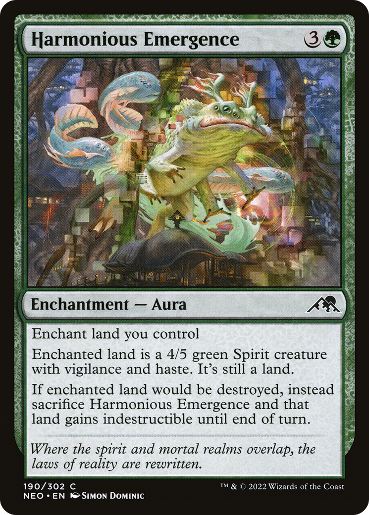 Harmonious Emergence (NEO-190)  Foil - Kamigawa: Neon Dynasty