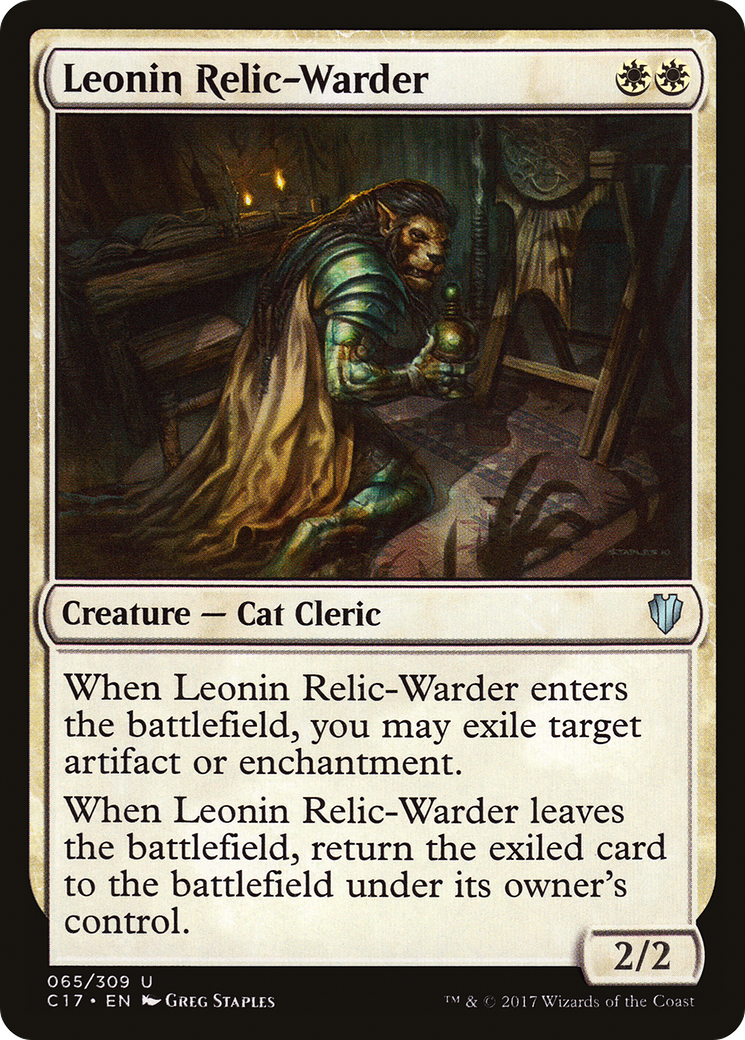 Leonin Relic-Warder (C17-065)  - Commander 2017