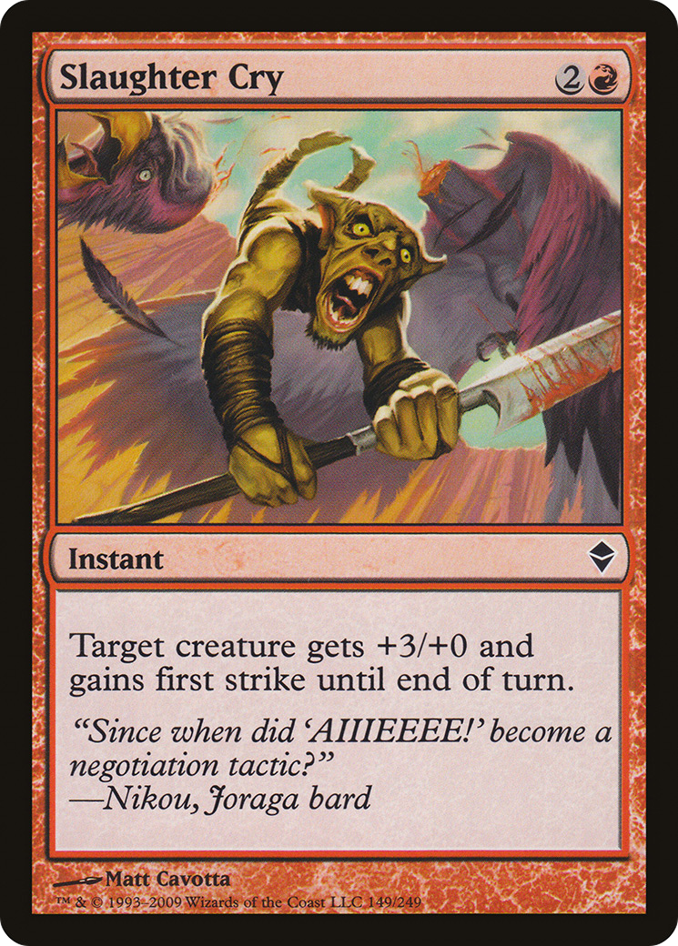 Slaughter Cry (ZEN-149)  Foil - Zendikar