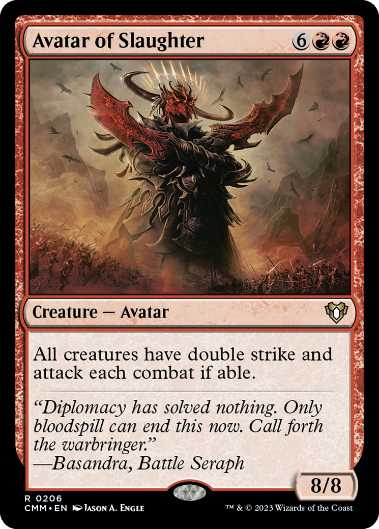 Avatar of Slaughter (CMM-206)  Foil - Commander Masters