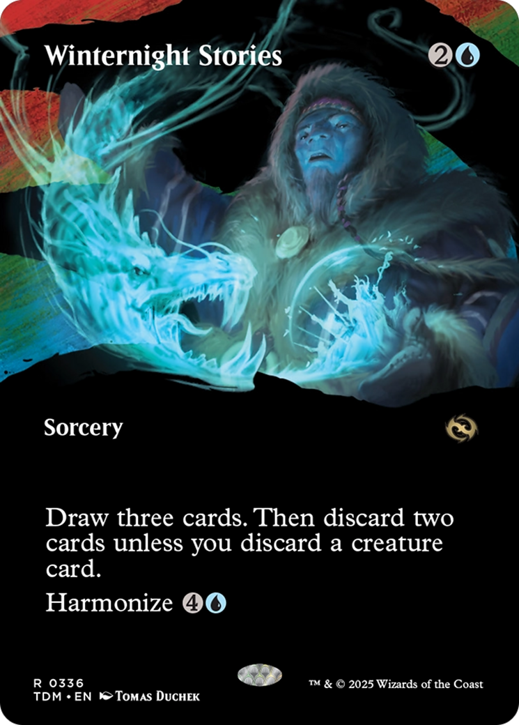 Winternight Stories (Borderless) (TDM-336)  - Tarkir: Dragonstorm: (Showcase)