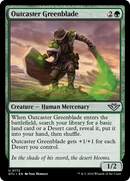 Outcaster Greenblade (OTJ-172)  Foil - Outlaws of Thunder Junction