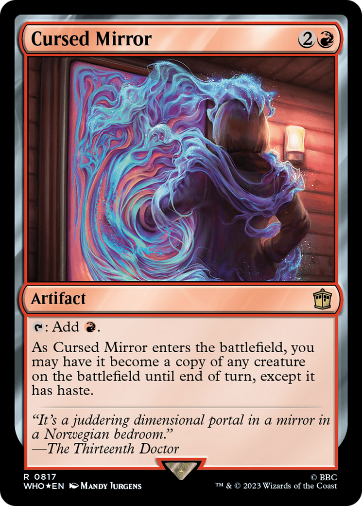 Cursed Mirror (Surge Foil) (WHO-817)  Foil - Doctor Who