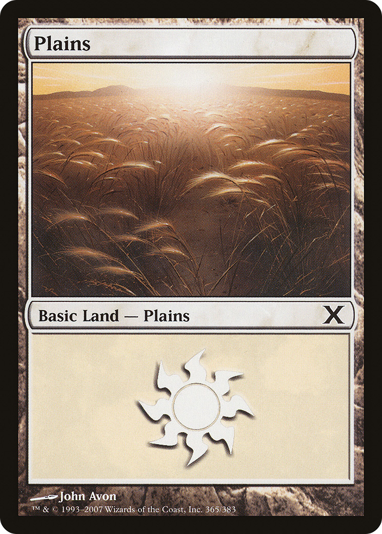 Plains (365) (10E-365)  Foil - Tenth Edition