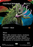 Craterhoof Behemoth (Borderless) (TDM-346)  Foil - Tarkir: Dragonstorm: (Showcase)