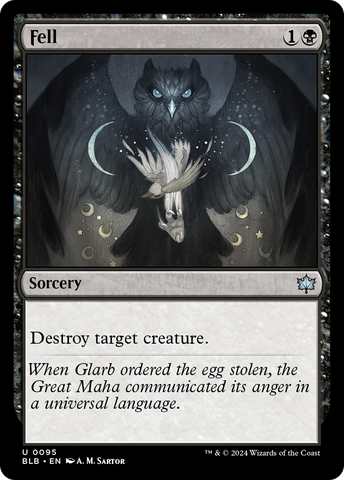 Fell (BLB-095) - Bloomburrow Foil