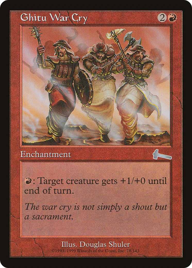 Ghitu War Cry (ULG-078)  - Urza's Legacy