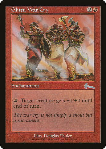 Ghitu War Cry (ULG-078)  Foil - Urza's Legacy