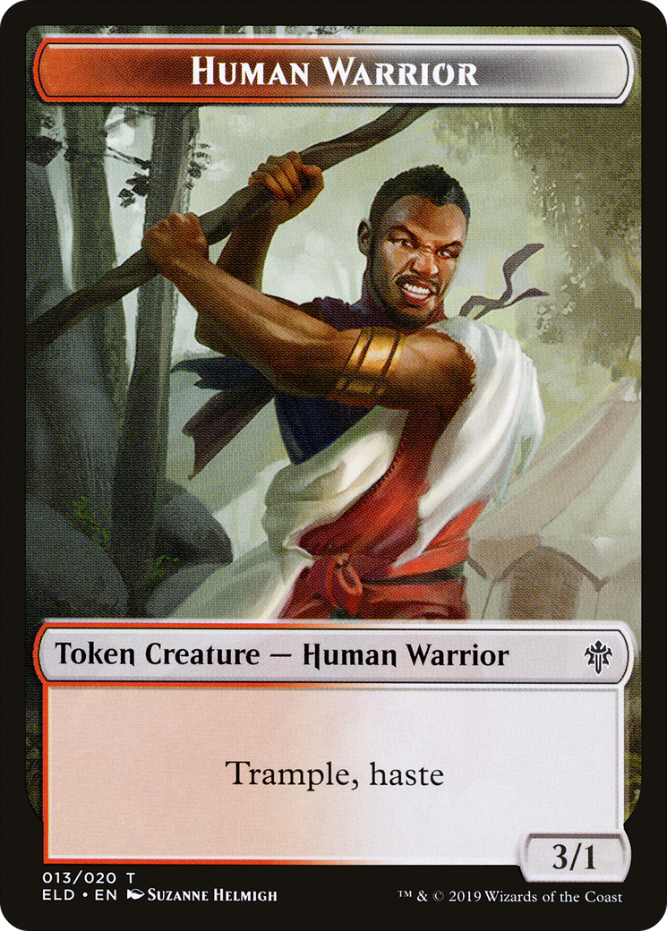 Human Warrior (TELD-013)  - Throne of Eldraine Tokens