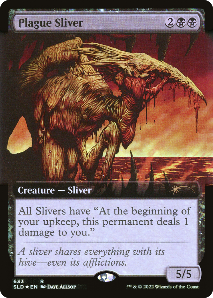 Plague Sliver (Extended Art) (SLD-633)  Foil - Secret Lair Drop: (Extended Art)