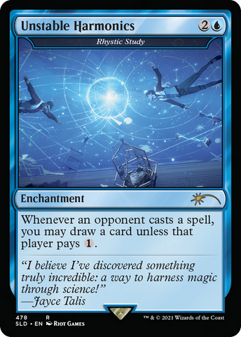 Unstable Harmonics - Rhystic Study (SLD-478)  - Secret Lair Drop / Unstable Harmonics