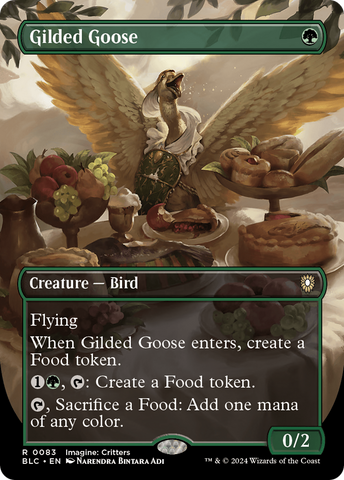 Gilded Goose (Borderless) (BLC-083)  - Bloomburrow Commander