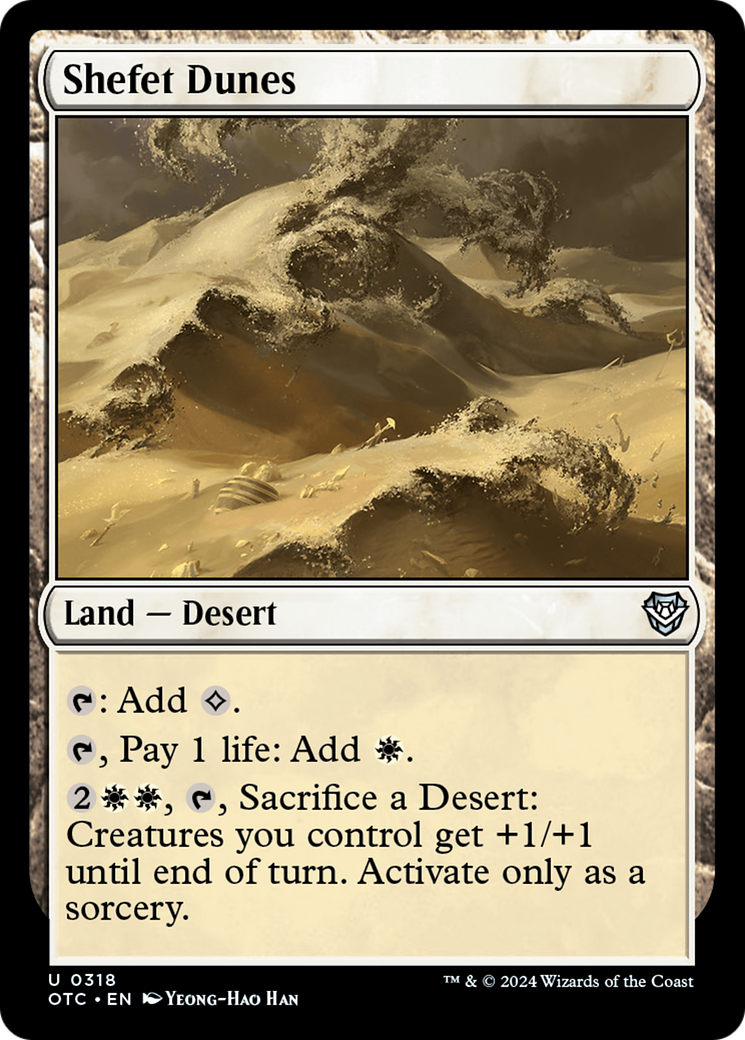 Shefet Dunes (OTC-318)  - Outlaws of Thunder Junction Commander