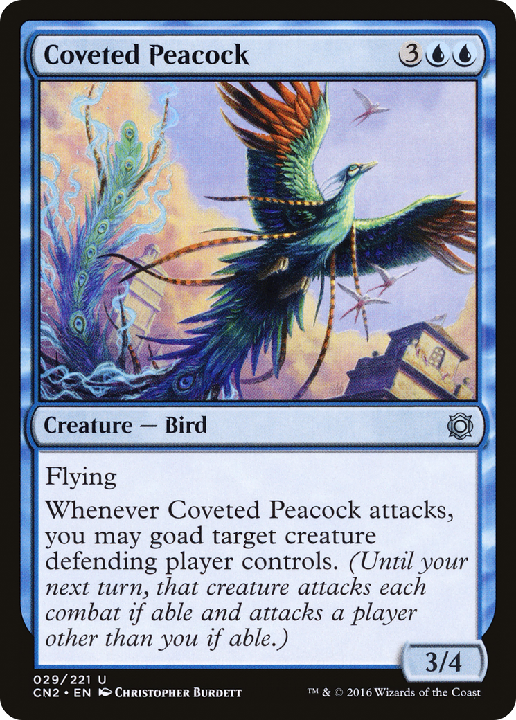 Coveted Peacock (CN2-029)  Foil - Conspiracy: Take the Crown