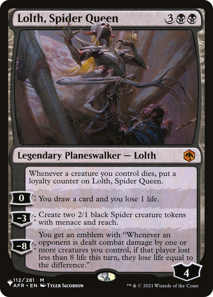 Lolth, Spider Queen (LIST-112/281)  - The List