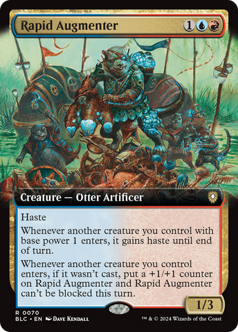Rapid Augmenter (Extended Art) (BLC-070)  - Bloomburrow Commander