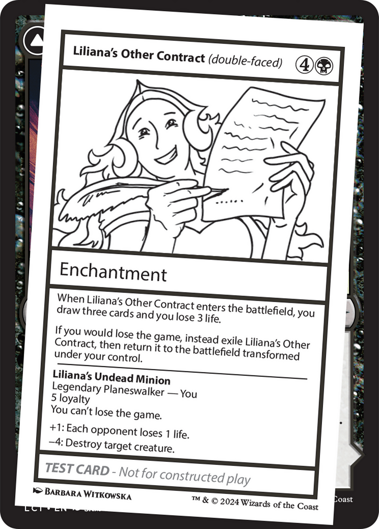 Liliana's Other Contract (double-faced) (MB2PC-)  - Mystery Booster 2