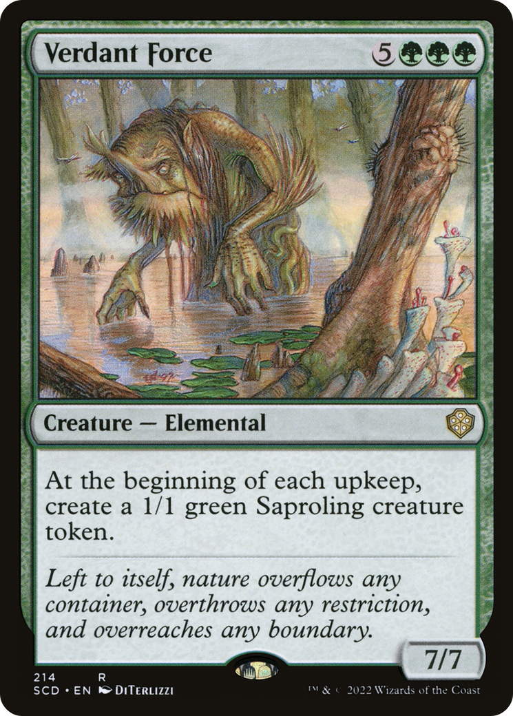 Verdant Force (SCD-214)  - Starter Commander Decks
