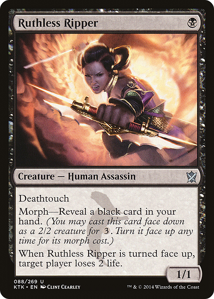 Ruthless Ripper (KTK-088)  Foil - Khans of Tarkir