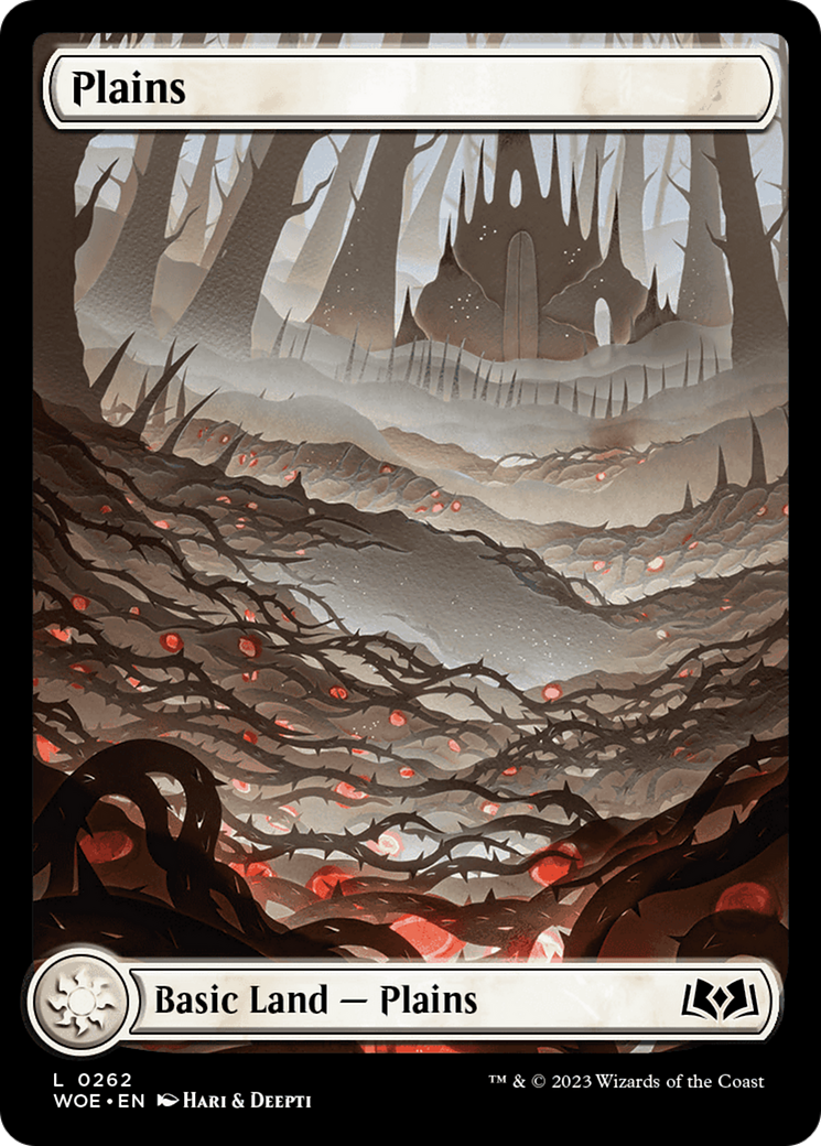 Plains (0262) (WOE-262)  Foil - Wilds of Eldraine: (Full Art)