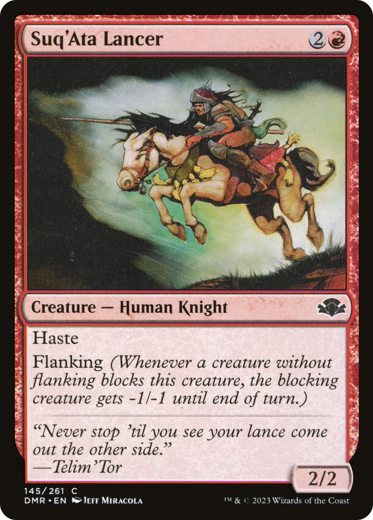 Suq'Ata Lancer (DMR-145)  Foil - Dominaria Remastered