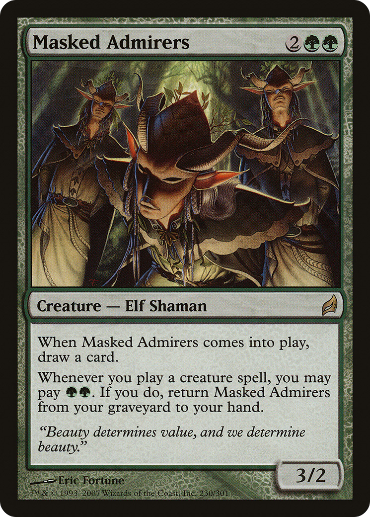 Masked Admirers (LRW-230)  Foil - Lorwyn