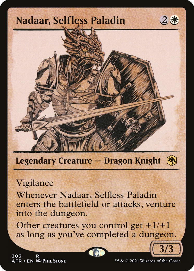 Nadaar, Selfless Paladin (Showcase) (AFR-303)  - Adventures in the Forgotten Realms: (Showcase)