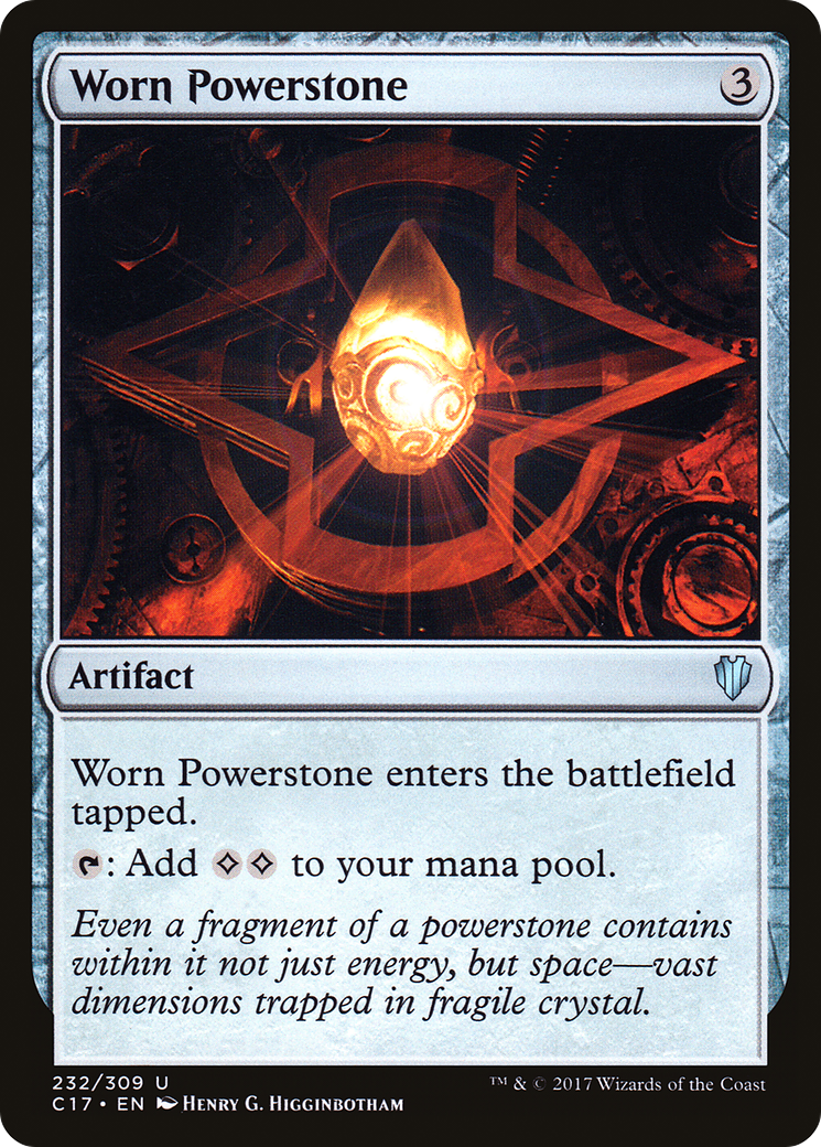 Worn Powerstone (C17-232)  - Commander 2017