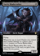 Faerie Bladecrafter (Extended Art) (WOC-050)  - Wilds of Eldraine Commander: (Extended Art)