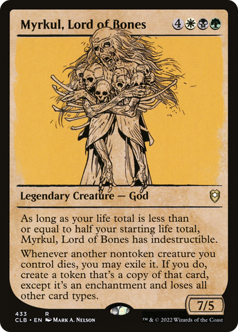 Myrkul, Lord of Bones (Showcase) (CLB-433)  Foil - Commander Legends: Battle for Baldur's Gate: (Showcase)