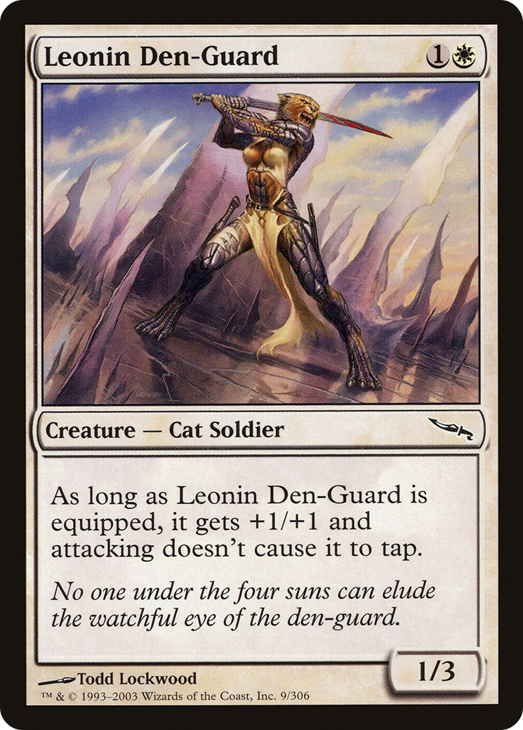 Leonin Den-Guard (MRD-009)  Foil - Mirrodin