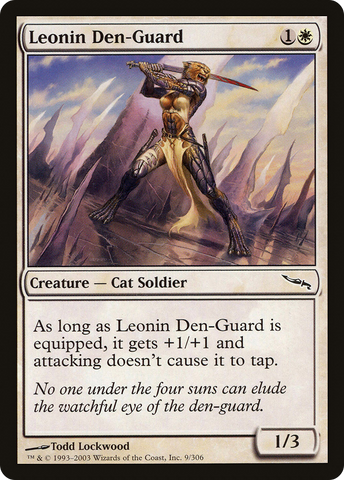 Leonin Den-Guard (MRD-009)  - Mirrodin