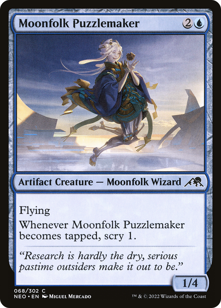 Moonfolk Puzzlemaker (NEO-068)  - Kamigawa: Neon Dynasty