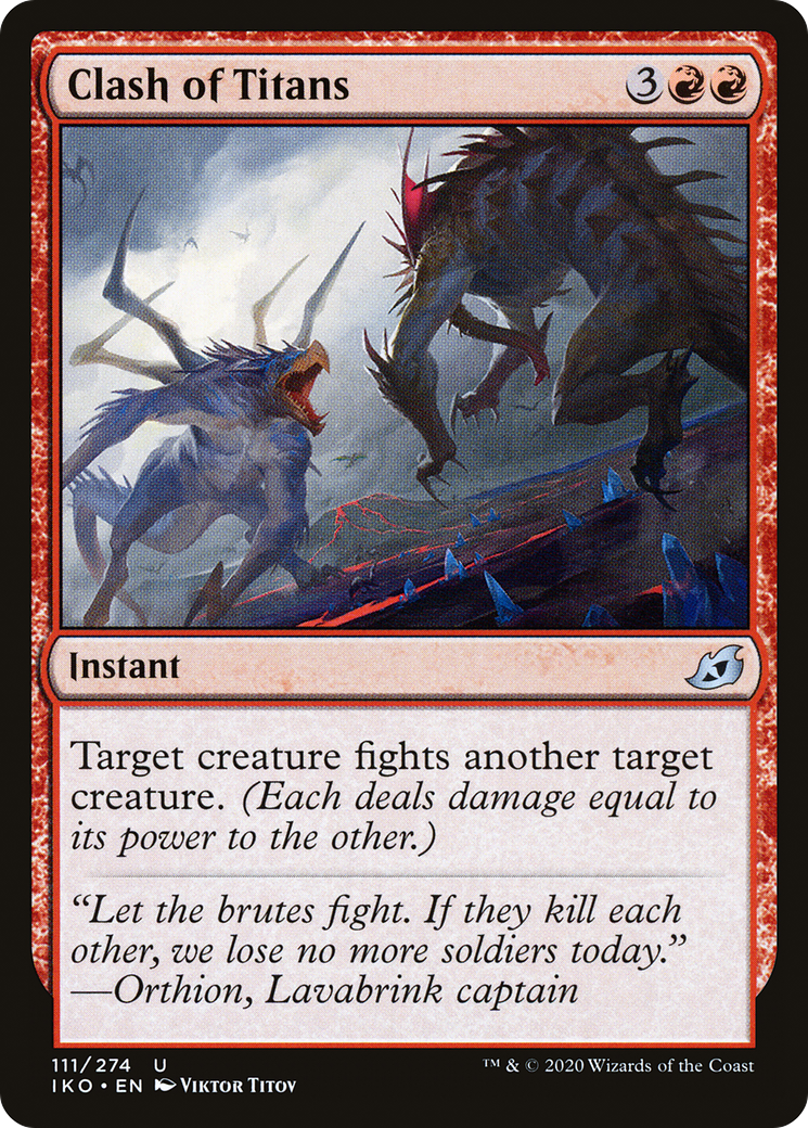 Clash of Titans (IKO-111)  Foil - Ikoria: Lair of Behemoths