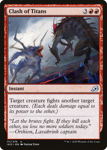 Clash of Titans (IKO-111)  Foil - Ikoria: Lair of Behemoths