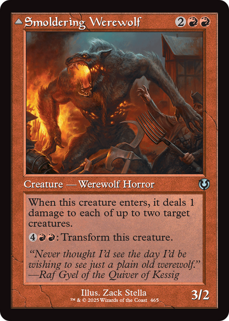 Smoldering Werewolf (Retro Frame) (INR-465)  - Innistrad Remastered