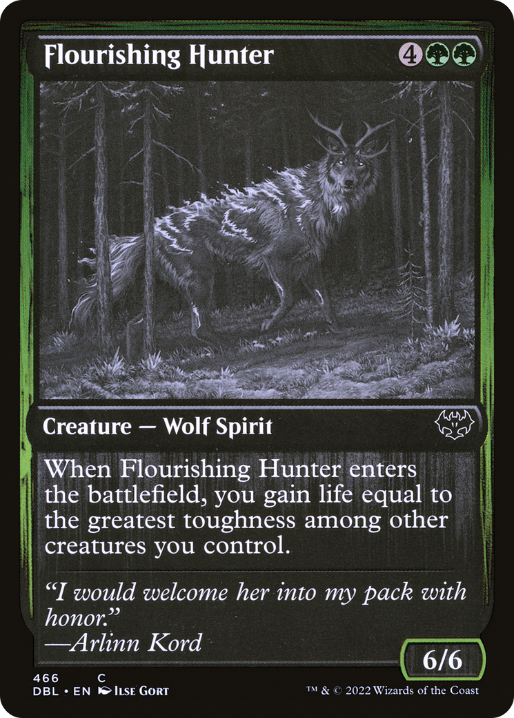 Flourishing Hunter (DBL-466)  Foil - Innistrad: Double Feature