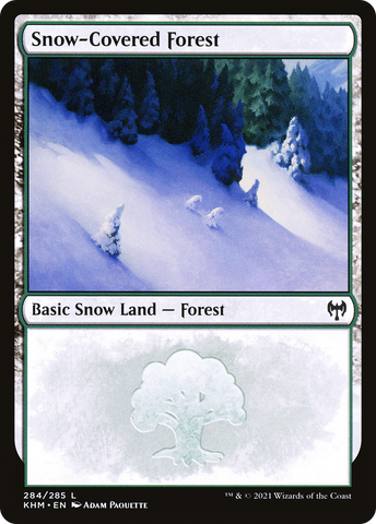 Snow-Covered Forest (284) (KHM-284) - Kaldheim: (snow) Foil